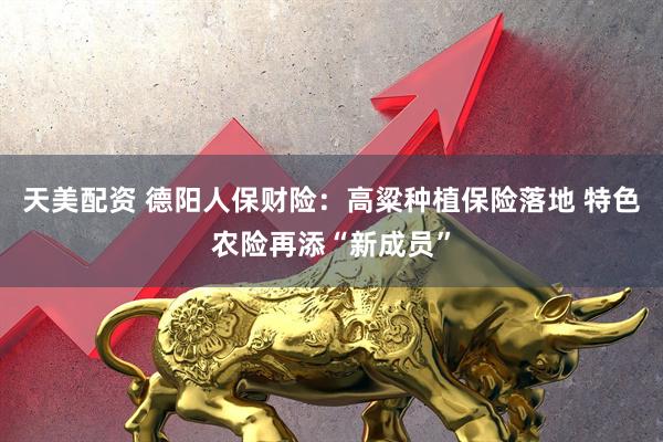 天美配资 德阳人保财险：高粱种植保险落地 特色农险再添“新成员”
