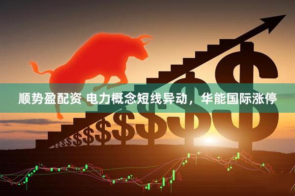 顺势盈配资 电力概念短线异动，华能国际涨停