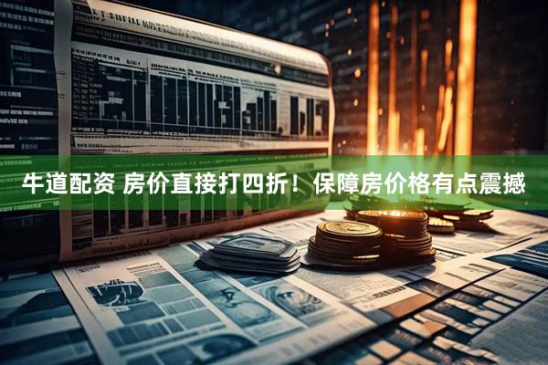 牛道配资 房价直接打四折！保障房价格有点震撼